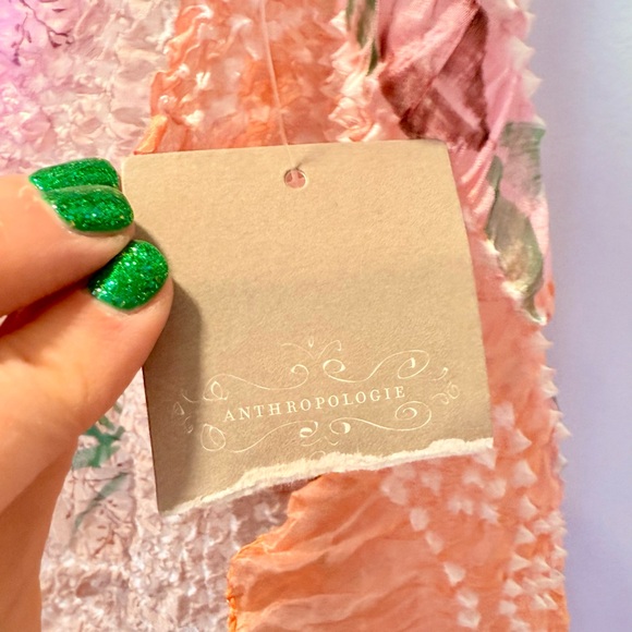 NWT Feathers Anthropologie By Tolani Multicolor Lightweight Silk Scarf - Picture 7 of 9